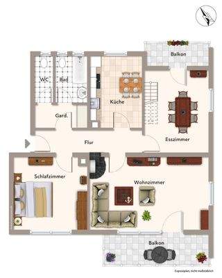 Grundriss Obergeschoss