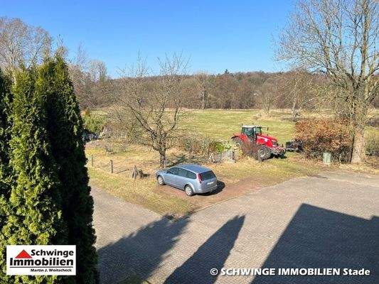 Blick aus dem Obergeschoss