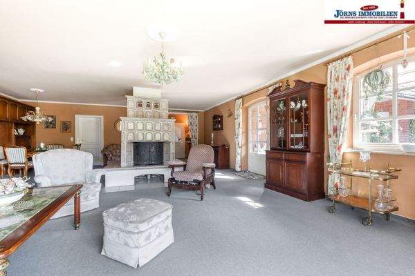 Wohnbereich mit Kaminofen