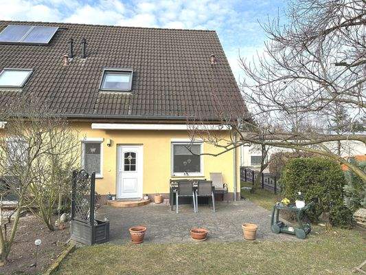 Hausansicht Gartenseite, Eingang