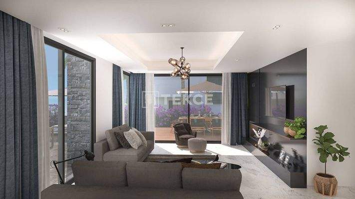 Detached Villas with Unblocked Sea and Mountain Views in Girne