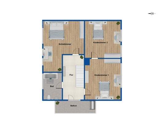 Grundriss Obergeschoss