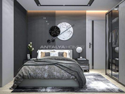 Flats with Parking Lot and Smart Home System in Antalya