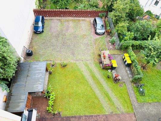 Hinterhof, Garten, Stellplätze