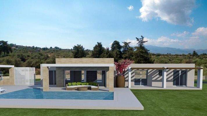 Kreta, Kefalas: NEUBAU! Gemütliche Villa unter den Olivenbäumen zu verkaufen