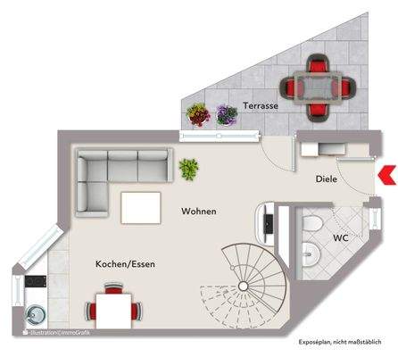 Grundrissplan 2. Obergeschoss