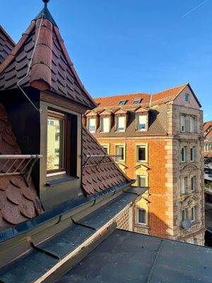 Dachblick aus dem Turmzimmer