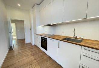 Küche mit Einbauküche