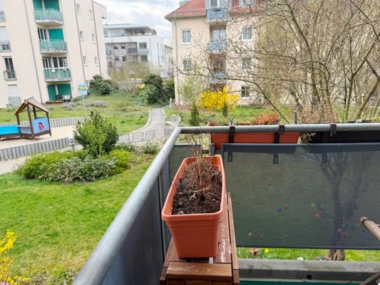 Blick vom Balkon