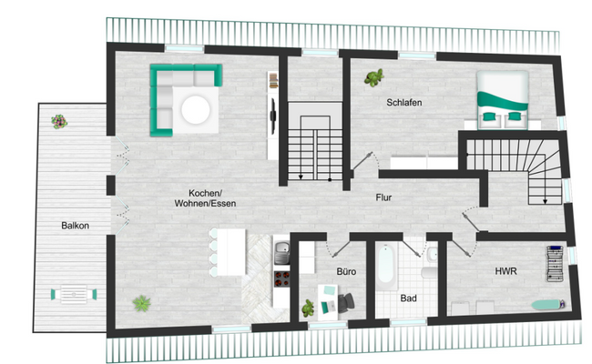 Grundriss Dachgeschoss 
