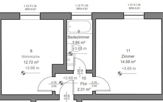 1,5 Zimmer Schlesierstraße 1