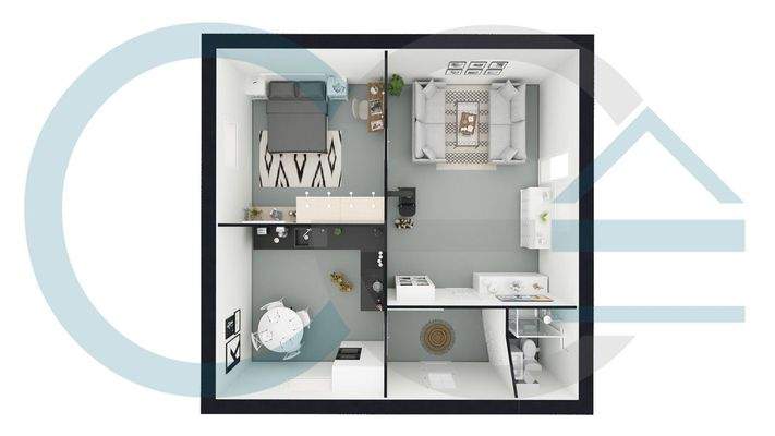 3D Grundriss Nebengebäude