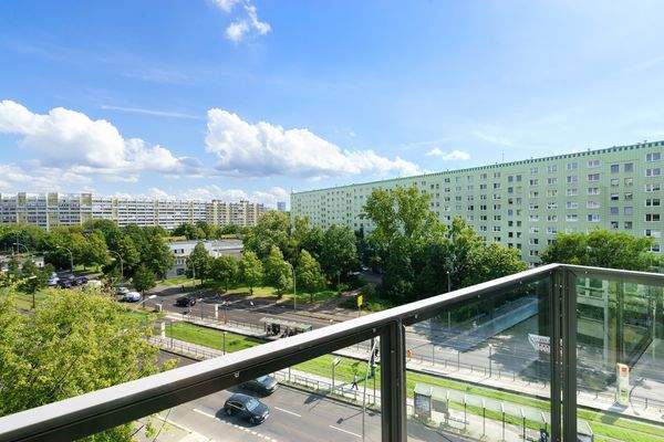 Blick vom Balkon
