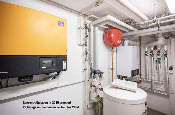 Gaszentralheizung aus 2019 - Anschluss PV