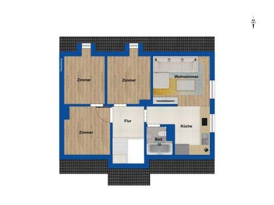 Grundriss Dachgeschoss