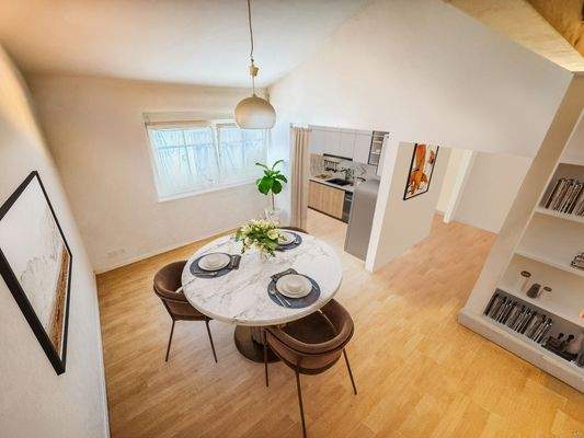 Essbereich + Küche - digital bearbeitet