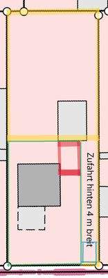 Skizze Grundstücksaufteilung