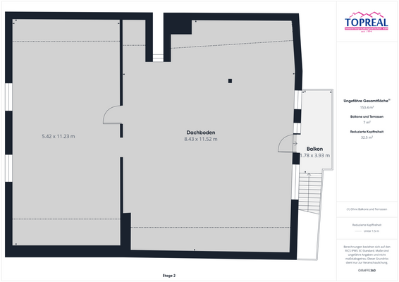 Dachgeschoss Hauptgebäude