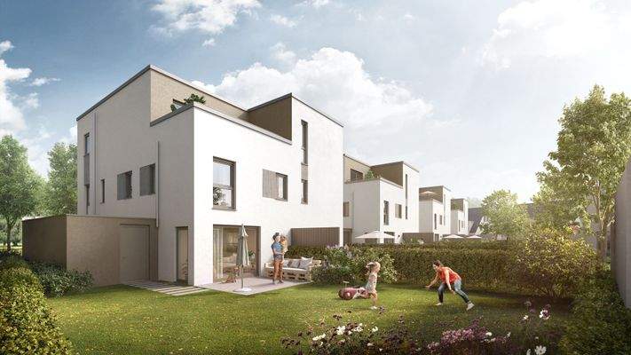 Familienfreundlich mit eigenem Garten und Terrasse