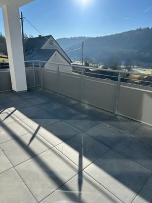 Blick vom Balkon