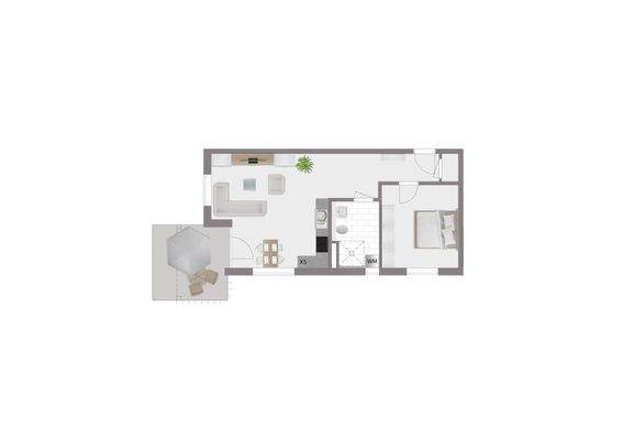 Grundriss Wohnung 5