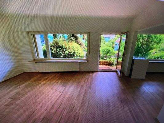 Wohnbereich in der freien Wohnung