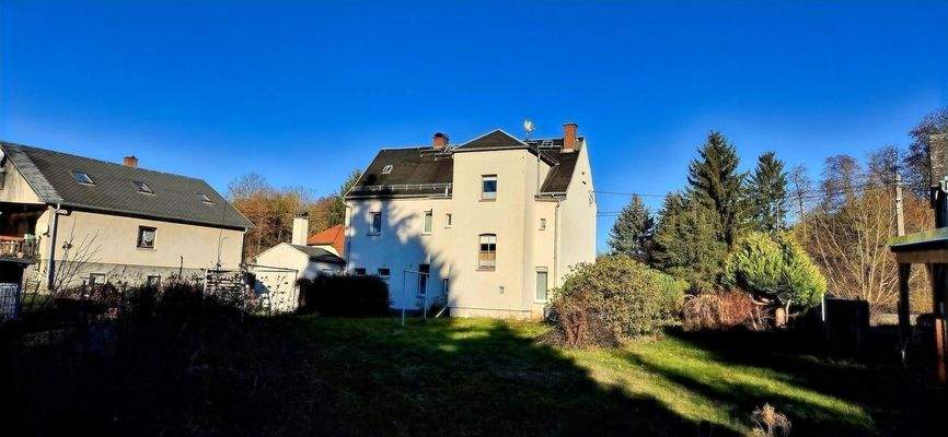 Blick aus dem Grundstück