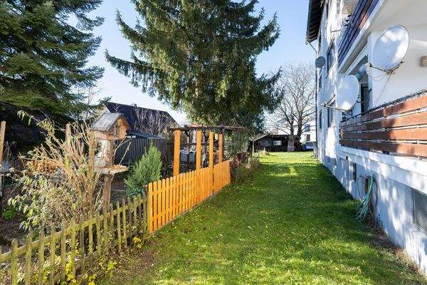 einzelne Gärten der Wohnungen