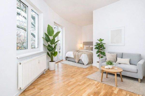 Wohnbereich/ digital möbliert