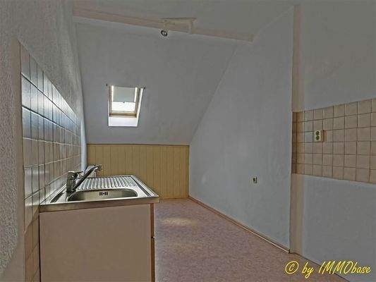 Küche im Dachgeschoss