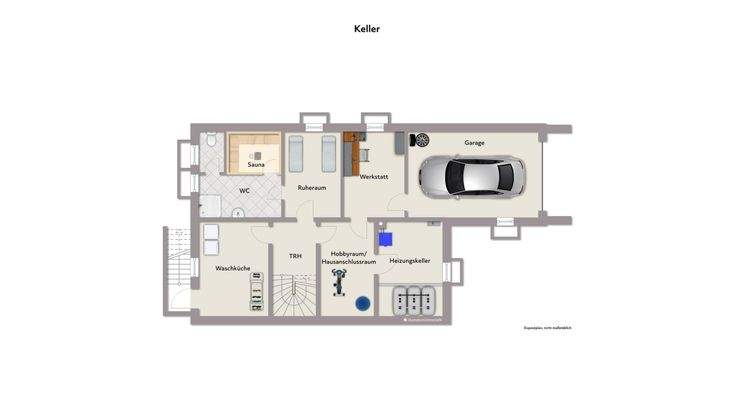 Keller +  Wellnessbereich