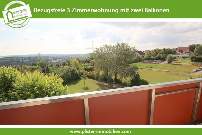 Schicke 3 Zimmerwohnung mit Fernblick ins Grüne