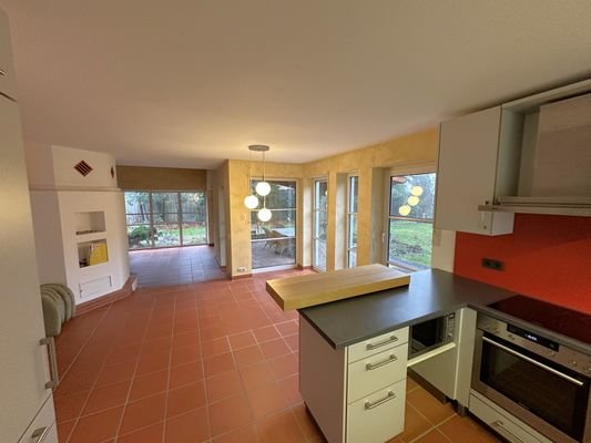 Sichtachse Kochen - Essen- Wohnen