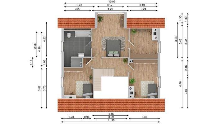 Grundriss Obergeschoss