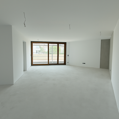 Wohnzimmer - aktueller Bautenstand - Wohnung 2 - 1