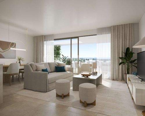 Estepona Apartments in a Residential Complex with Cinema Area