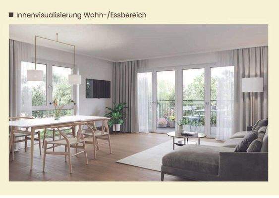 Innenvisualisierung Wohn- u. Esszimmer