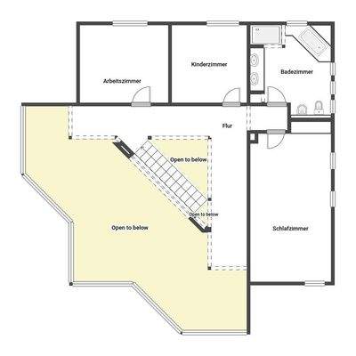 3D Grundriss 1. Etage