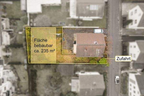 Grundstück Vogelperspektive