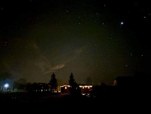 Der Sternenhimmel überm Haus