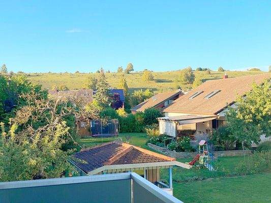 Aussicht vom Balkon des OG