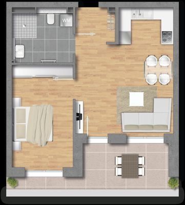 Grundriss Wohnung D1.04