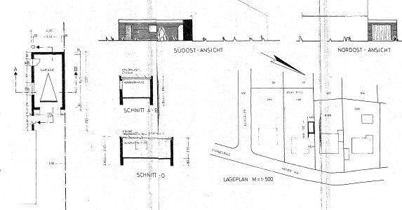 Ansicht und Lageplan