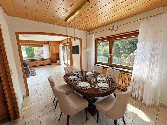 Wohn-Essbereich virtuelles Homestaging