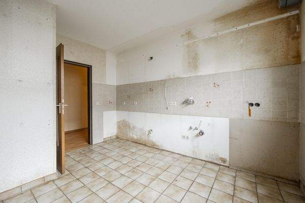 Küche mit Platz für eine Essecke