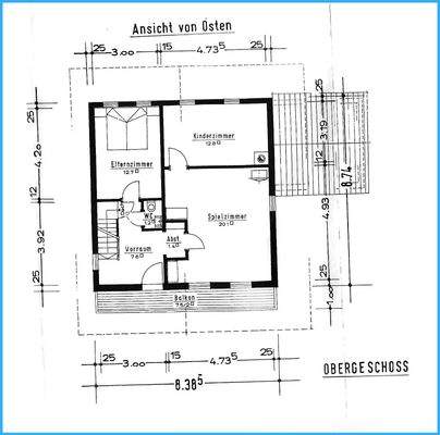 Grundriss Obergeschoss