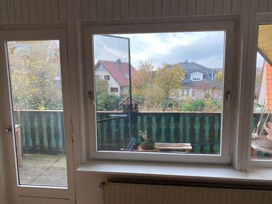 Blick aus Wohnzimmer