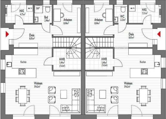 Grundriss Erdgeschoss