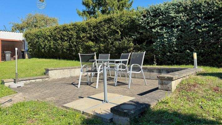 Sonniger Sitzbereich