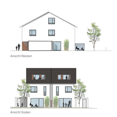 Haus 1 und 2 - Ansicht Süd West.png